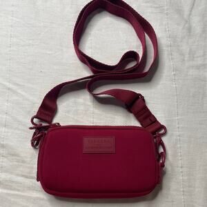 Dagne Dover x Sephora Burgundy Red Neoprene Mini Crossbody Bag